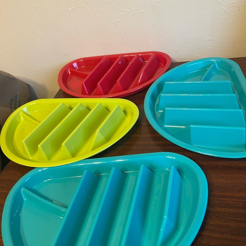 4 pc fiesta plates set
